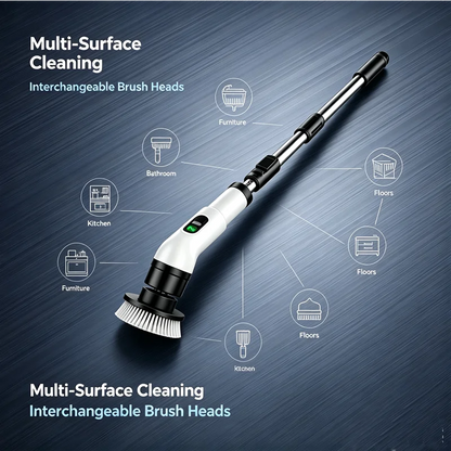 Multipurpose Cleaning Brush  Kitchen Gadgets Hair Brushes Bathroom Broom Toilet Mops Electric Household Cordless Spin Scrubber