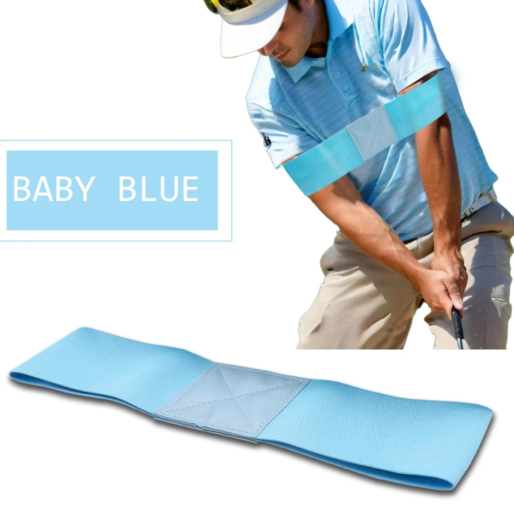 Golf Swing Gesture Corrector Elastic Training Arm Band Golf Trainer Aid for Men Women