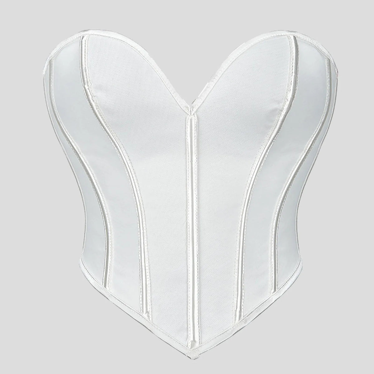 Women'S Strapless Solid Bustier Corset Fishbone Push Up Waist Trainer Crop Tops Sleeveless Backless Padded Bandeau Bikini Top