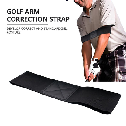 Golf Swing Gesture Corrector Elastic Training Arm Band Golf Trainer Aid for Men Women