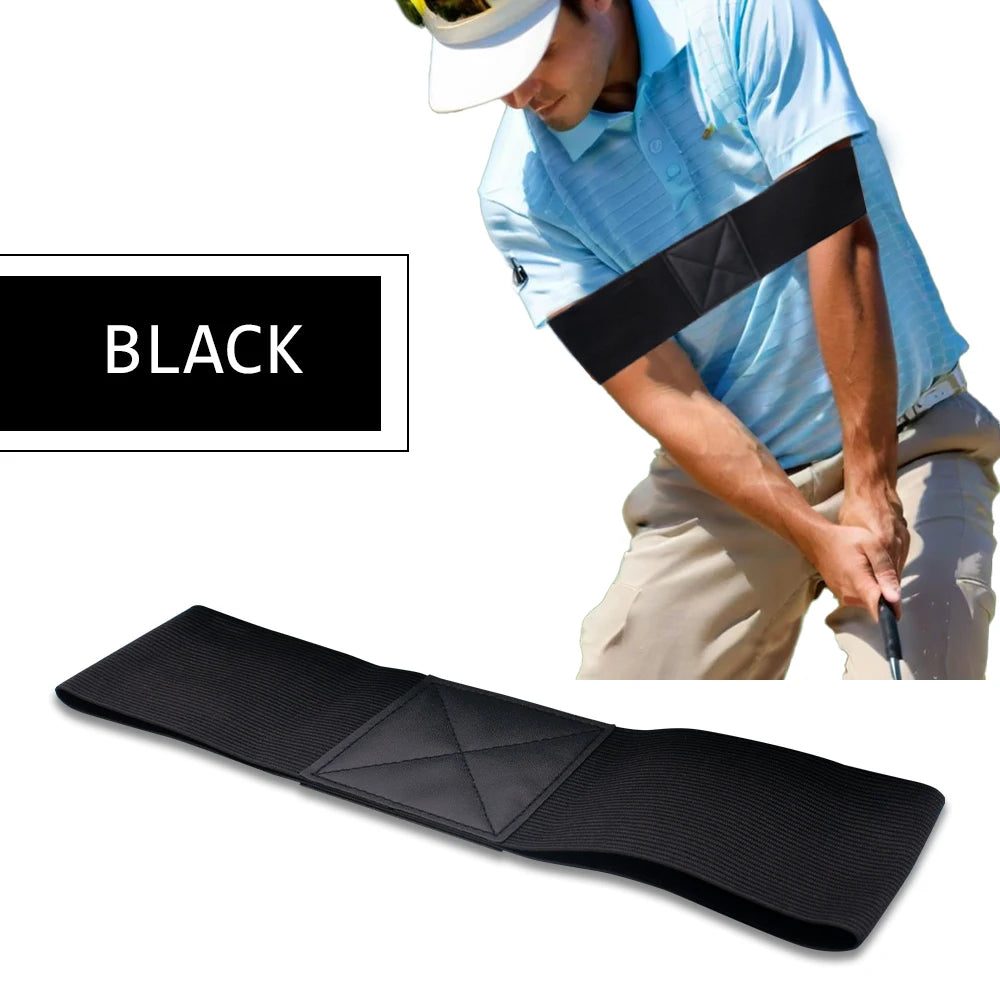 Golf Swing Gesture Corrector Elastic Training Arm Band Golf Trainer Aid for Men Women